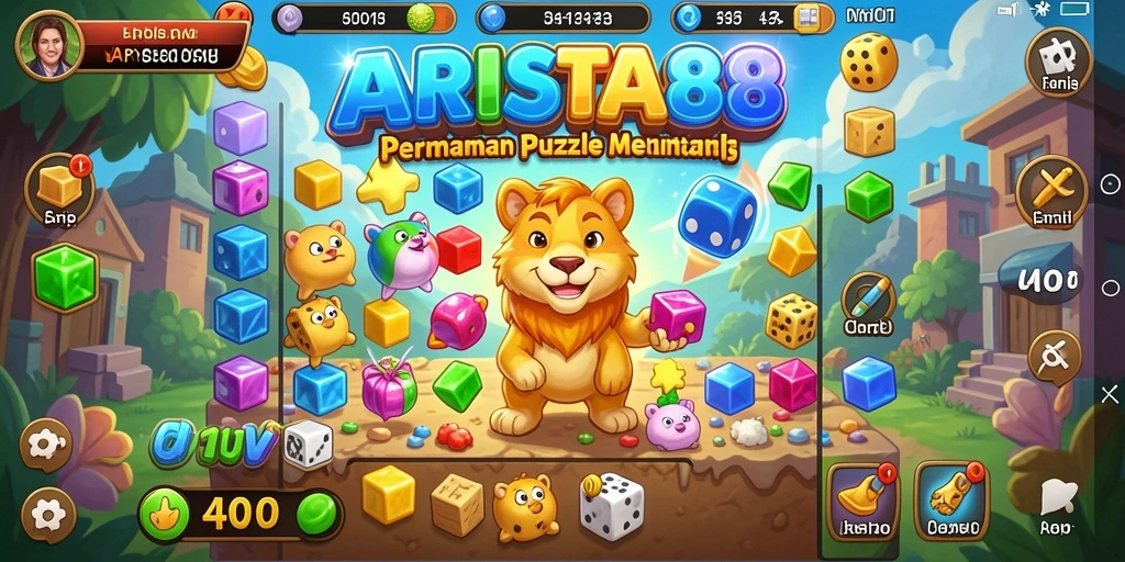 Tampilan gameplay ARISTA88 dengan teka-teki yang menarik.