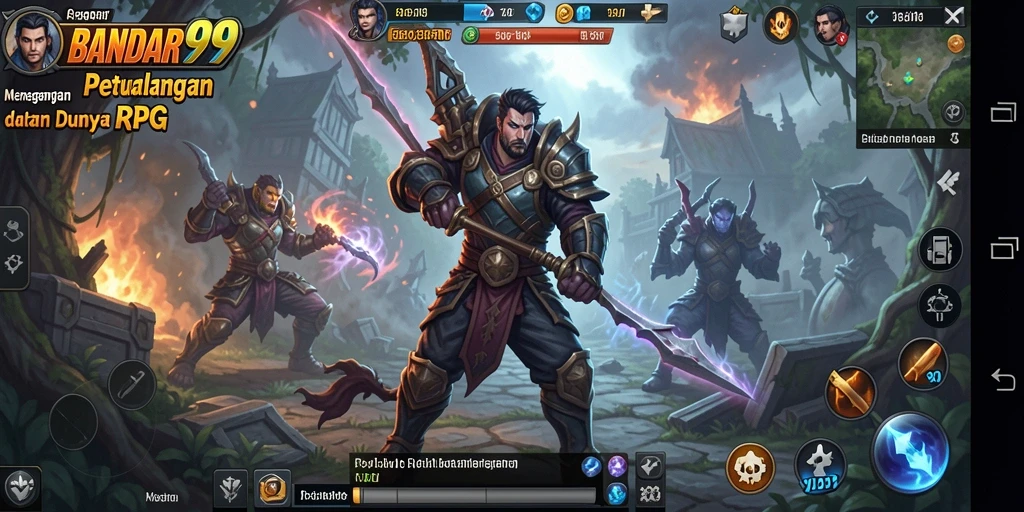 Tampilan gameplay BANDAR99 yang menakjubkan dalam petualangan RPG.