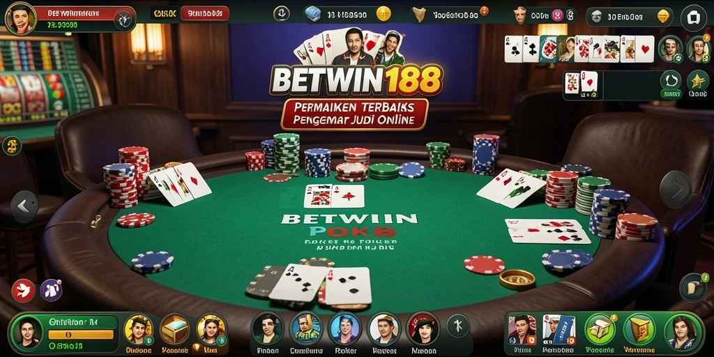 Tampilan gameplay Poker yang menarik di BETWIN188.