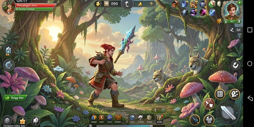 Tampilan gameplay GN777 dalam dunia petualangan yang menakjubkan.