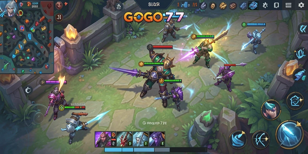 Tampilan gameplay seru dan dinamis dari GOGO77.
