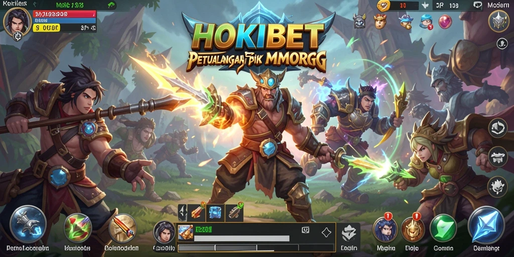 Screenshot gameplay HOKIBET menampilkan petualangan seru dalam dunia MMORPG.