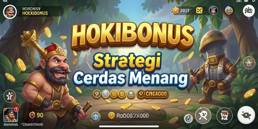 Tampilan dinamis gameplay HOKIBONUS yang penuh strategi.