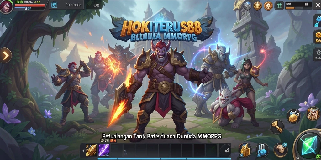 Gameplay seru HOKITERUS88 dalam dunia MMORPG yang luas.