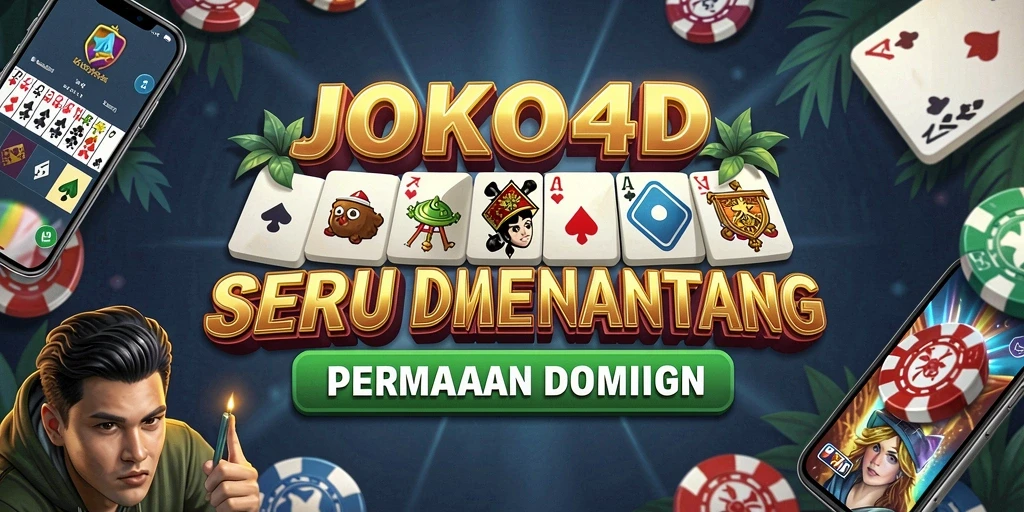 Gameplay seru JOKO4D dengan desain kartu domino yang menarik.