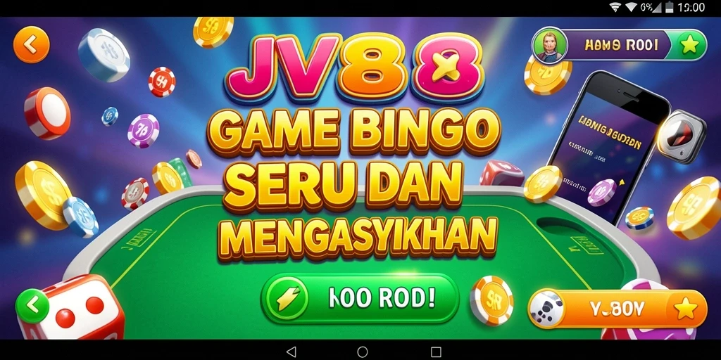 Screenshot gameplay Bingo menampilkan keseruan dalam bermain JV88.