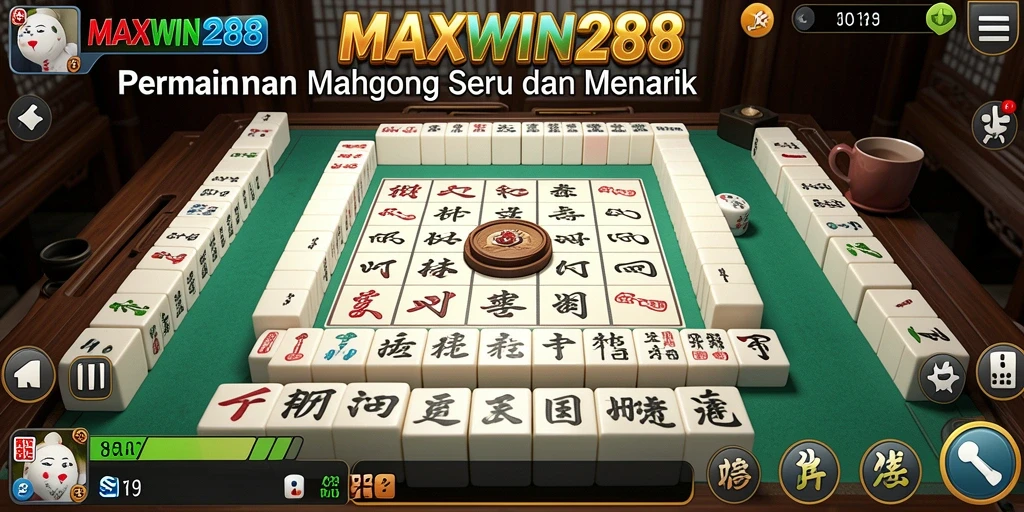 Gameplay seru dari MAXWIN288 dalam permainan Mahjong.
