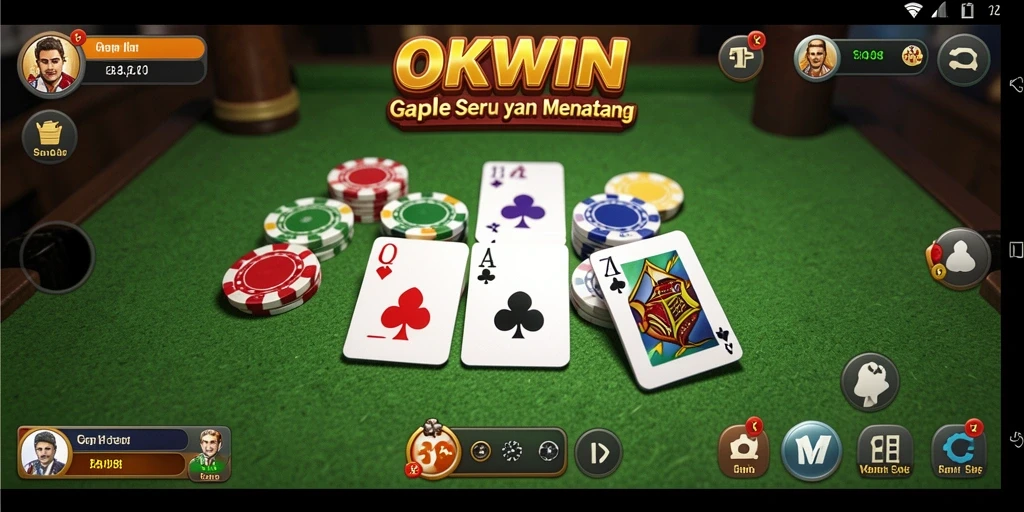 Tampilan gameplay seru dan interaktif dari OKWIN.