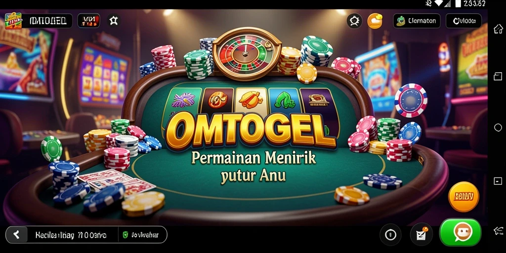 Tampilan seru gameplay OMTOGEL dalam aksi kasino.