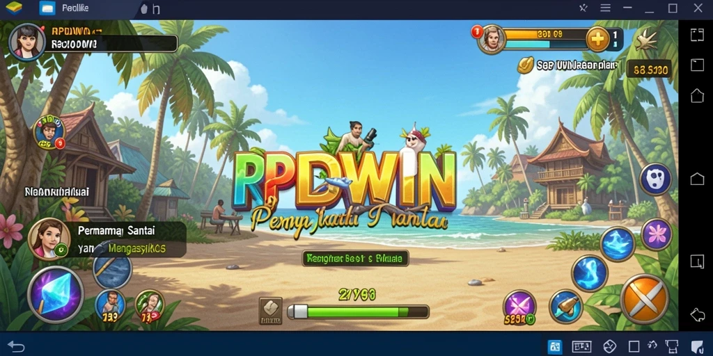 Tangkapan layar RPIDWIN menampilkan gameplay yang menyenangkan dan grafis cerah.