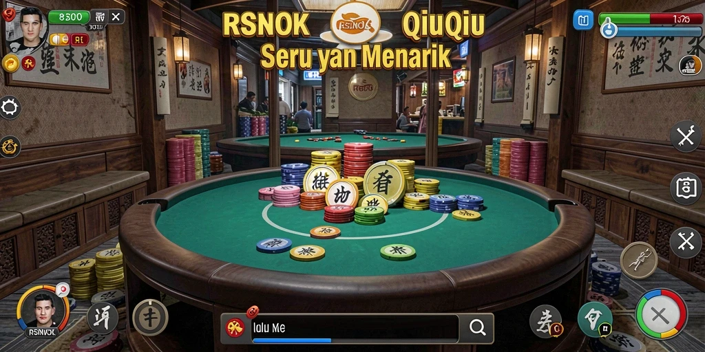 Screenshot gameplay RSNOK dengan aksi seru QiuQiu.