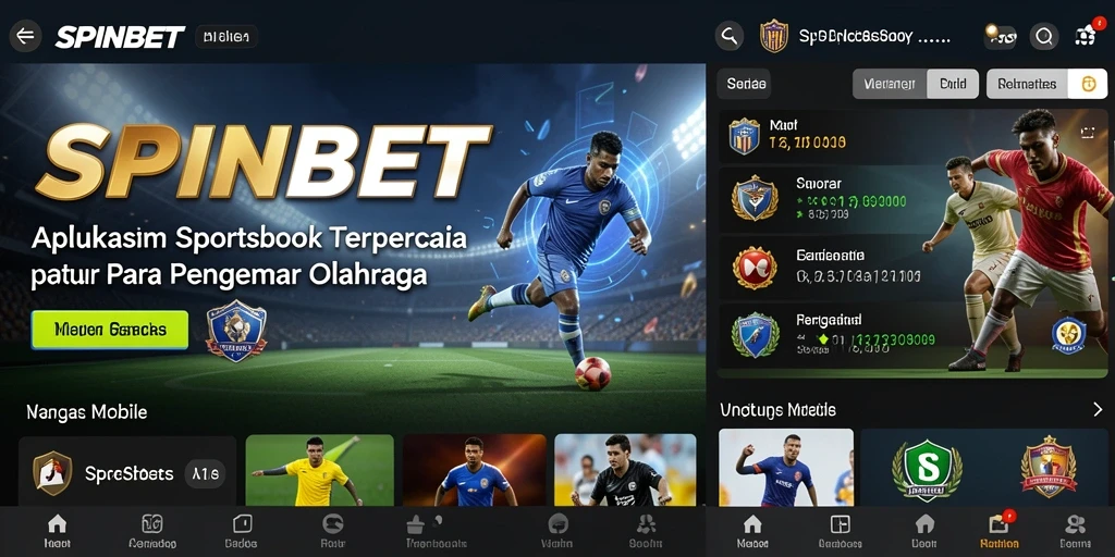 Tampilan gameplay Sportsbook yang menarik dan informatif.