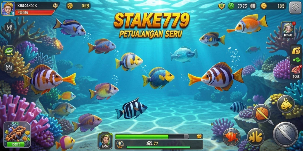 Screenshot gameplay STAKE779 menampilkan momen seru menangkap ikan.