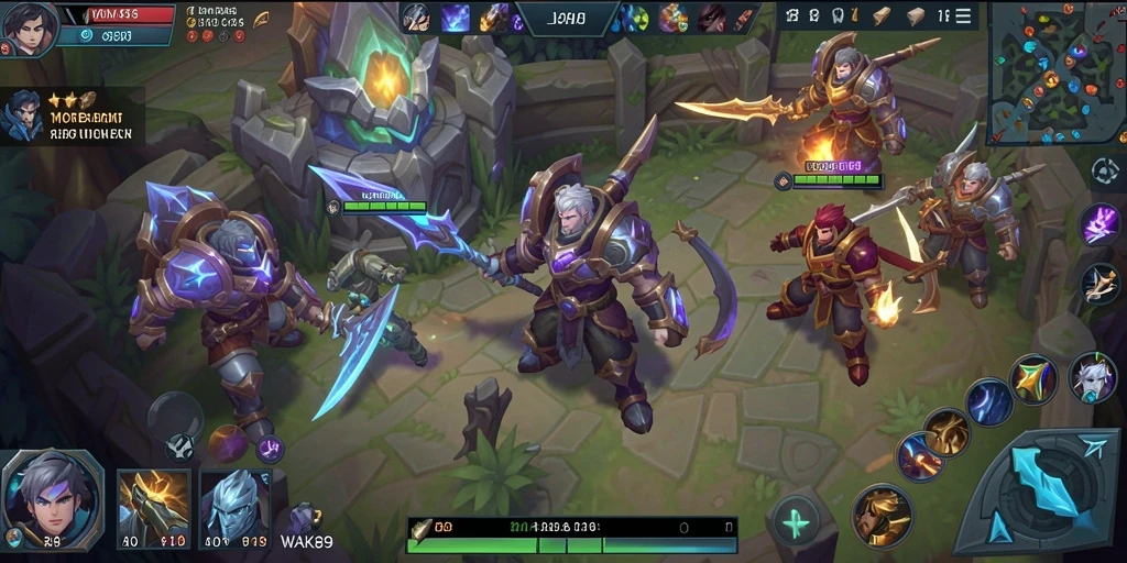 Tampilan gameplay seru dan penuh aksi dari WAK89.