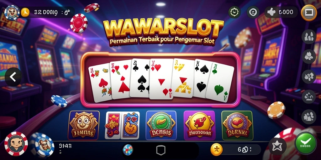 Tampilan gameplay seru dari WAWARSLOT dengan elemen Domino yang menarik.