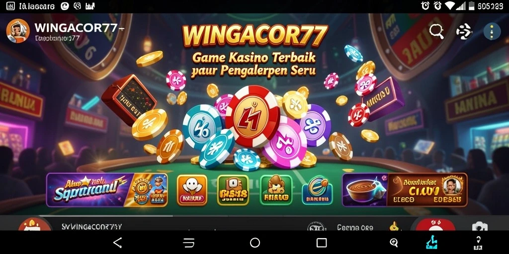 Tampilan permainan Kasino yang menarik dan interaktif di WINGACOR77.