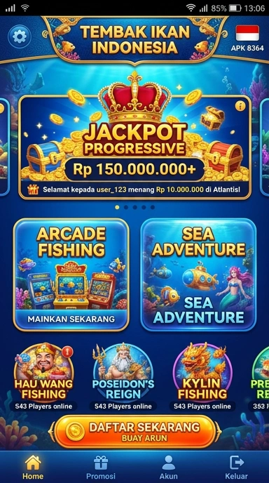 Tampilan antarmuka pengguna 8364 yang intuitif.